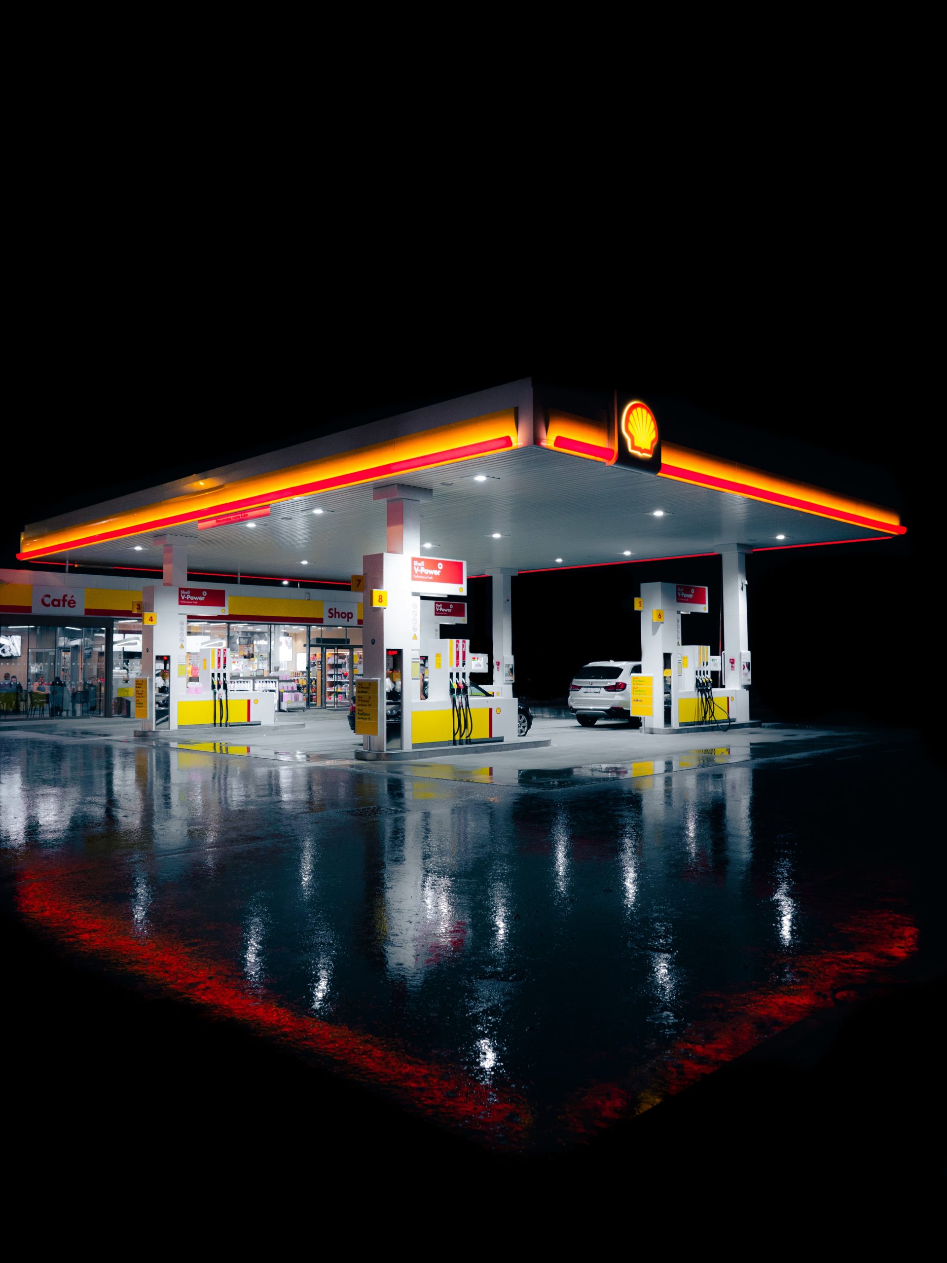 Bensinstation Shell med drivmedelsrabatt med tankkort